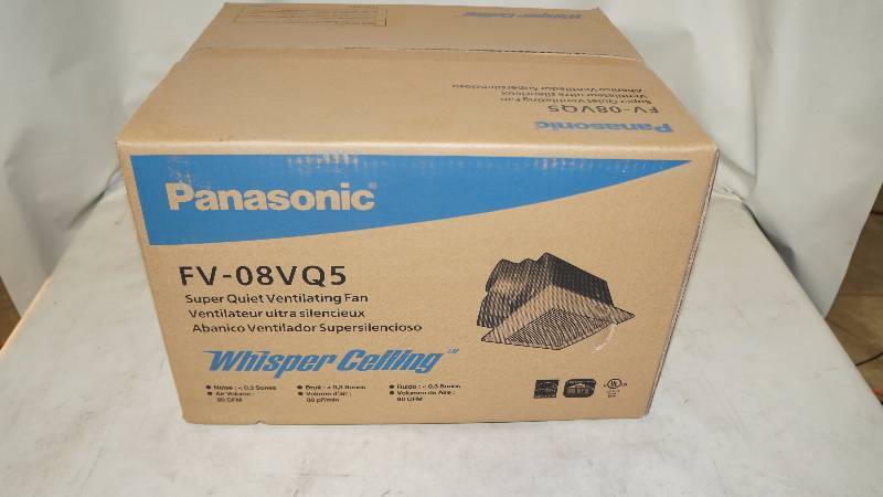 lot 376 image: NIB Sealed Panasonic Whisper Ceiling Super Quiet Ventilating Fan