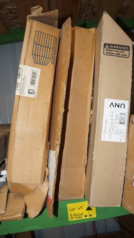 lot 64 image: Lot of 5 Boxes of Lighting Lenses  Covers