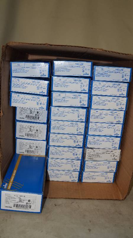 lot 440 image: Mixed Lot of Leviton NIB Grounding Switches & Receptacles