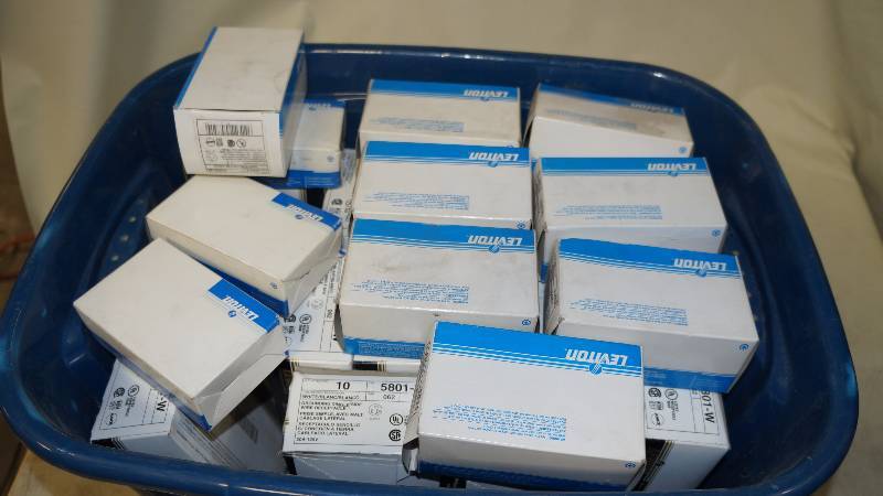 lot 443 image: Mixed Lot of NIB Leviton Receptacles