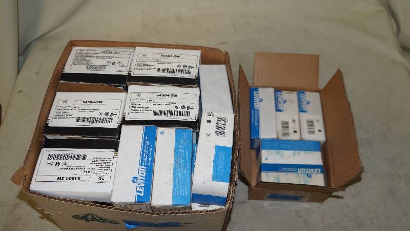 lot 458 image: Mixed Lot of NIB Switches & Faceless GFCIs