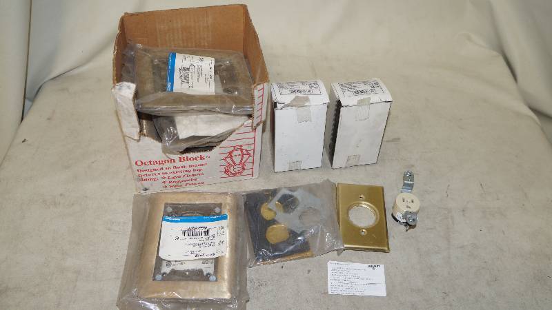 lot 469 image: Mixed Lot of NIB Concrete In-Floor Receptacles with Plate Covers