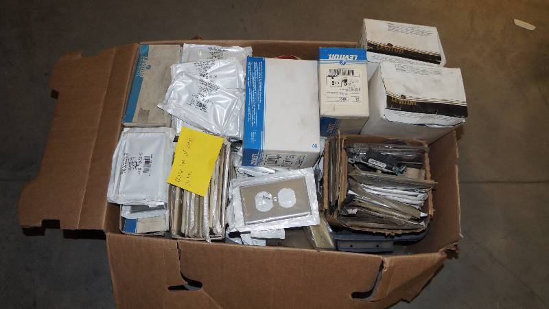 lot 470 image: Misc. Lot of NIB Stainless Steel & Plastic Wall Plates