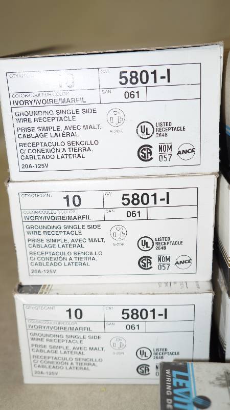 lot 473 image: Mixed Lot of NIB Leviton Receptacles
