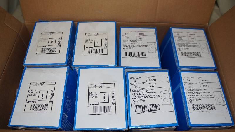 lot 476 image: Misc. Lot of NIB Leviton WallPlates