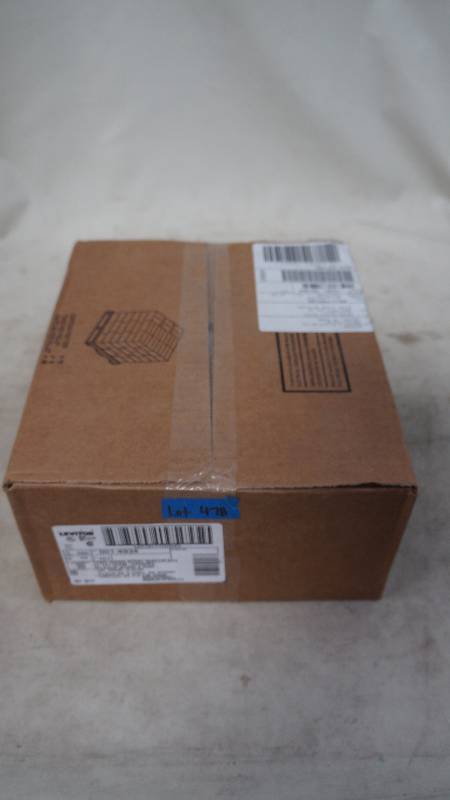 lot 478 image: Qty 100 NIB Sealed Leviton 2 Gang Steel WallPlates