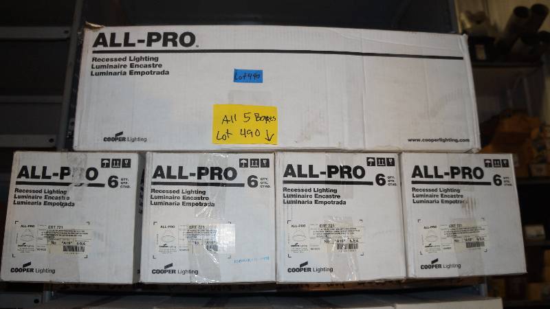 lot 490 image: Qty 28 All Pro 6 Albalite Lens Trim with Reflector Recessed Lighting ERT-721