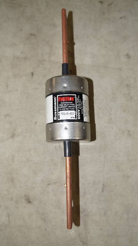 lot 513 image: NIB Fusetron Dual Element Time Delay Curent Limiting Class RK5 600 Volt FRS-R-400 Fuse