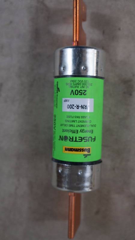 lot 502 image: Qty 3 NIB Cooper Bussmann FRN-R-200 Fuses