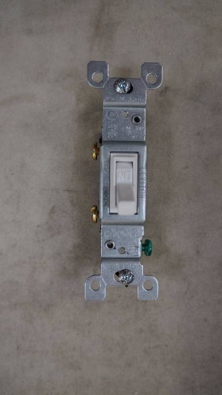 lot 374 image: Qty 100 NIB Sealed Leviton 15A-120V 228-1451-2W Grounding Switch Interrupters