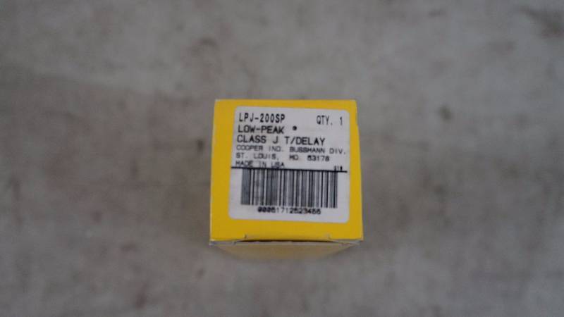 lot 505 image: Qty 1 NIB Cooper Bussmann LPJ-200SP Fuse
