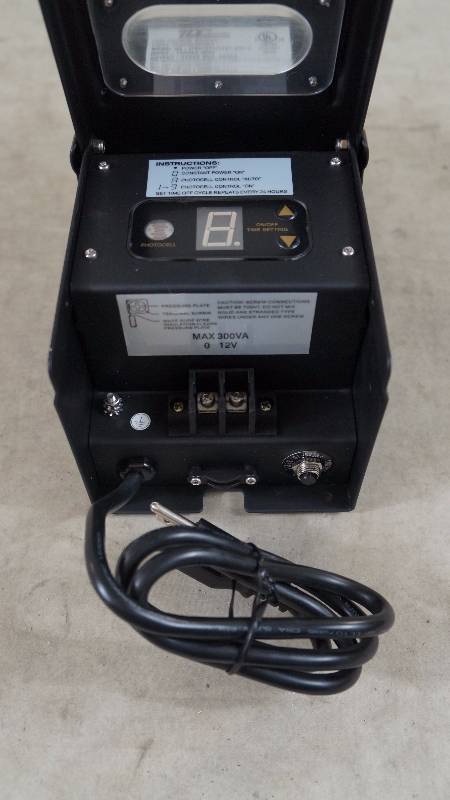 lot 712 image: Sealed NIB Preferred Industries 300 Watt Transformer for Low Voltage Outdoor Lighting
