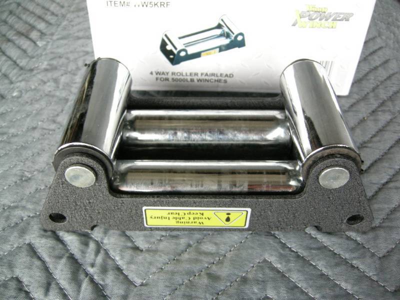 Wood Power 5000lb Winch 4-way Roller