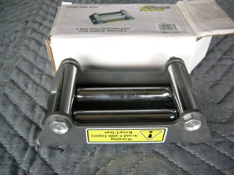 Wood Power 4500lb Winch 4-way Roller