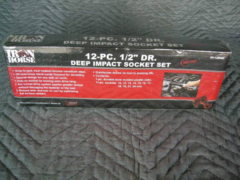 Iron Horse Metric Deep Impact Socket Set