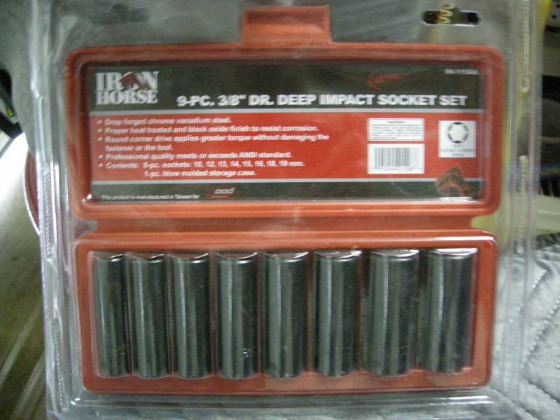 Iron Horse Metric Deep Impact Socket Set