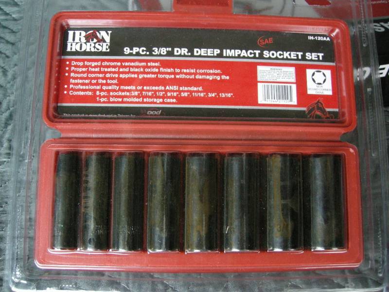 Iron Horse SAE Deep Impact Socket Set
