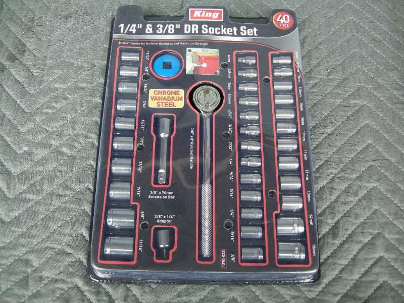King 14 and 38 40pc Socket Set