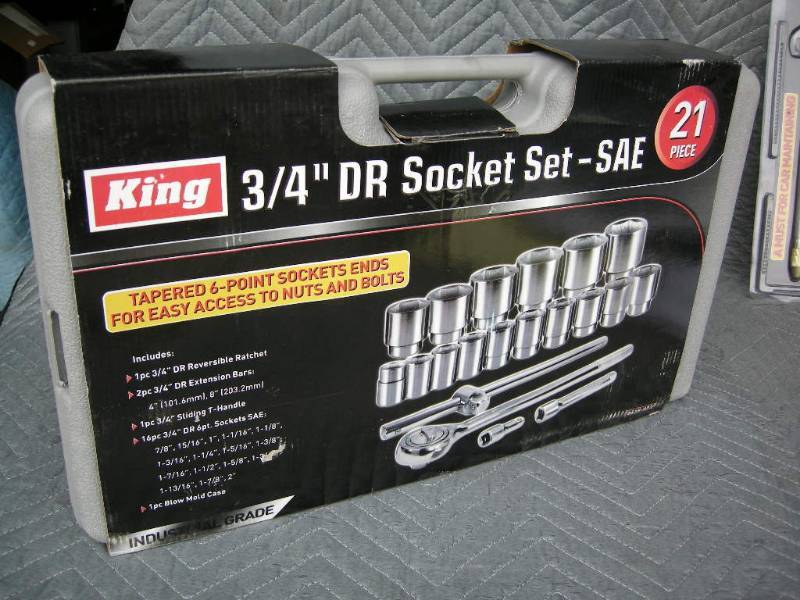King 34 drive SAE Socket Set
