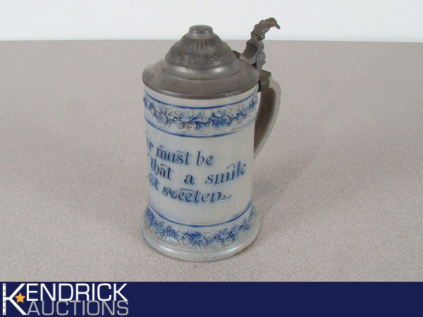 Vintage Lidded Gemany Beer Stein