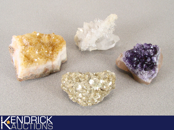 Lot of 4 Very Cool Geodes and Crystals