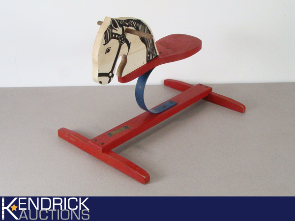 RARE Kiddie Kolt Wood Childs Riding Horse