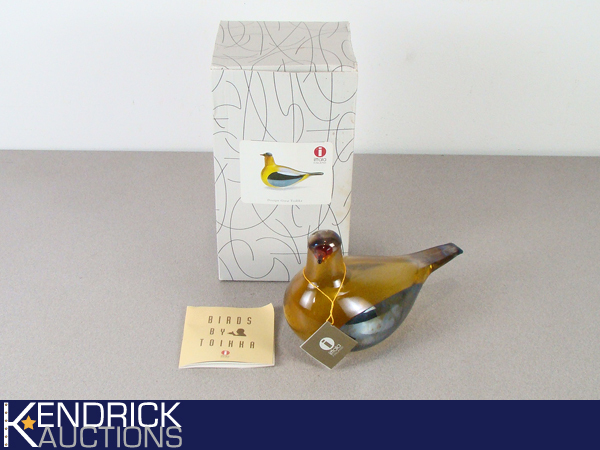 NEW IN BOX Toikka Nuutajarvi, iittala, Finland Art Glass Bird