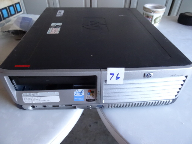 lot 76 image: lot of 7 hp compaq  dc5100 desktop
