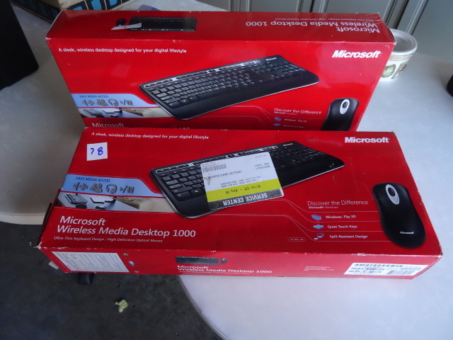 lot 78 image: 2 microsft media desktop 1000
