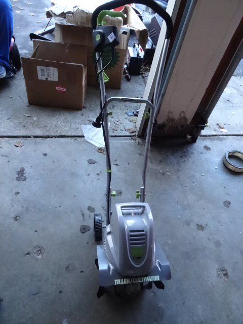 lot 110 image: earthwise tiller cultivator  electric 110 volt