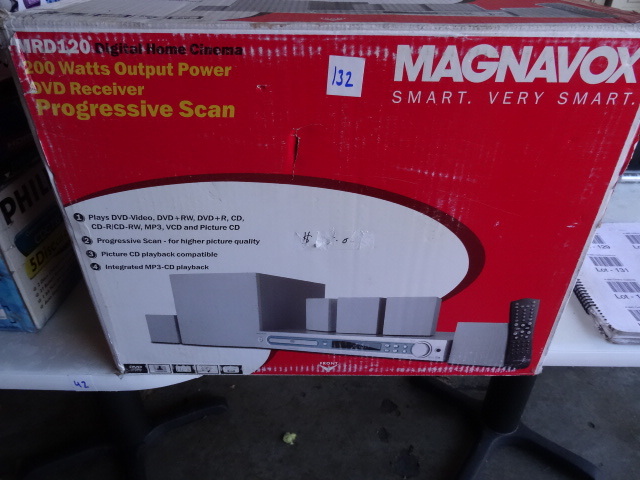 lot 132 image: magnavox mrd120 digital home cinema