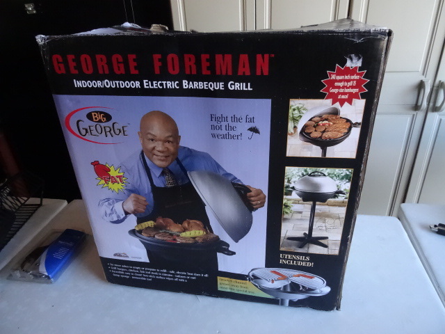 lot 146 image: george foreman indoor outdoor electri bbq grill