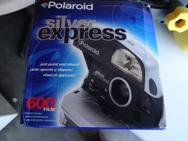 lot 147 image: polaroid silver express instant camera