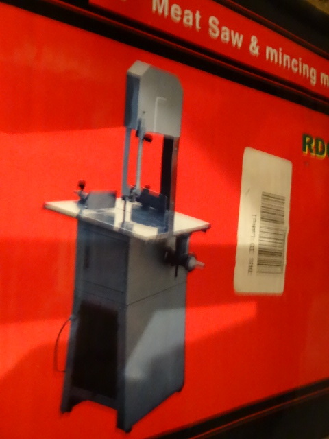 lot 150 image: tjl industrial meat saw 10 mincing machine