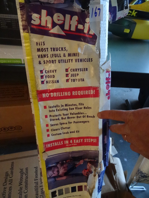 lot 167 image: shelf it fits trucks and van overhead shelf