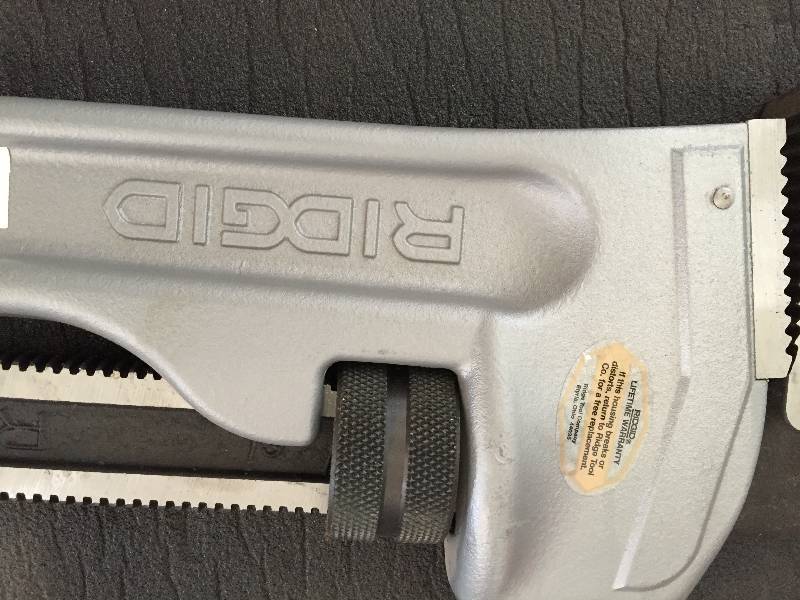 RIDGID  pipe wrench   Brand-new   48  aluminum