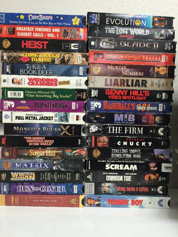 VCR and 60 VHS Tapes