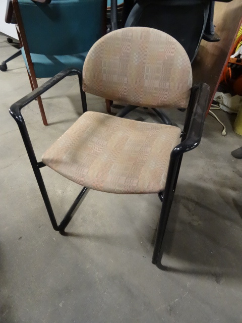 lot 168 image: 2 Matching Metal Framed Side Chairs