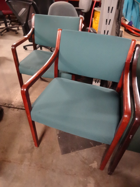 lot 167 image: 2 Matching Wood Framed Side Chairs