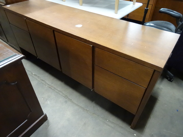 lot 123 image: Office Credenza 4 Drawer and 2 Door