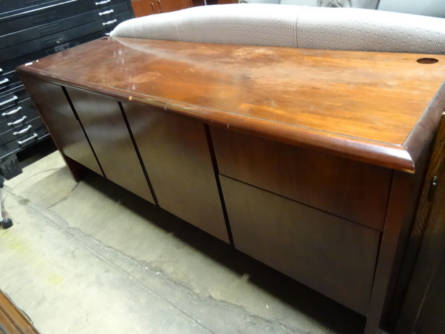 lot 120 image: Office Credenza 4 Drawer and 2 Door