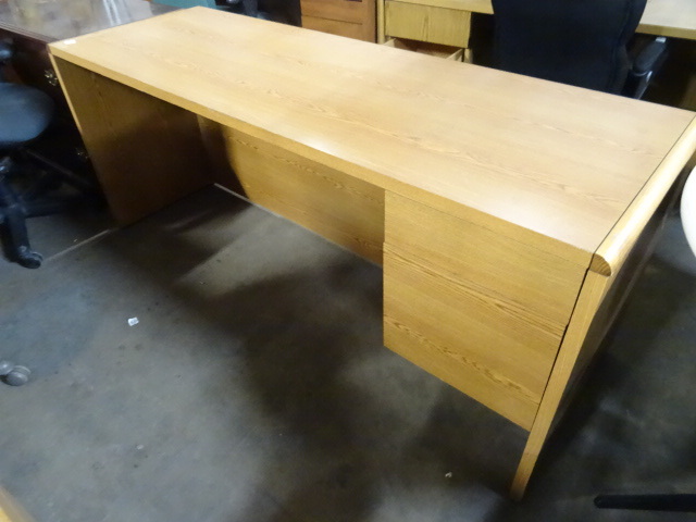 lot 61 image: Laminate 2 Drawer Office Desk 72 X 26