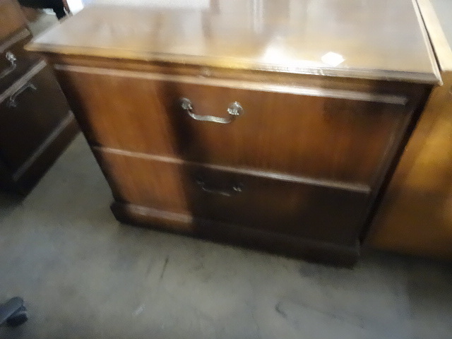 lot 57 image: 36 Wood 2 Drawer Lateral File