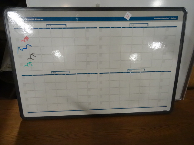 lot 12 image: Dry Erase 4 Month Planner