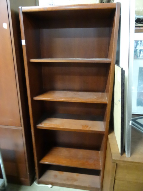 lot 2 image: Wood Book Case 30 X 15 X 72