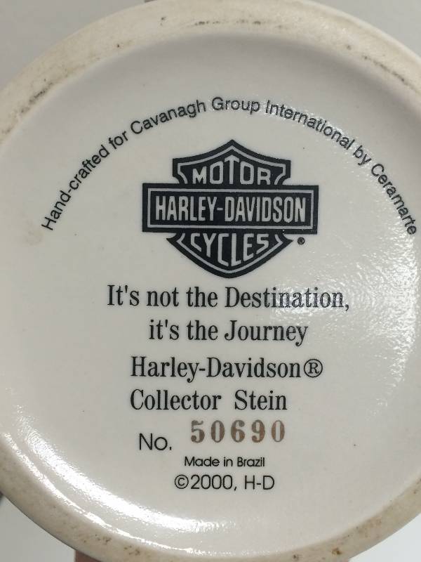 Harley Davidson Collector Stein, Cards with Tin, and Crystal Eagle