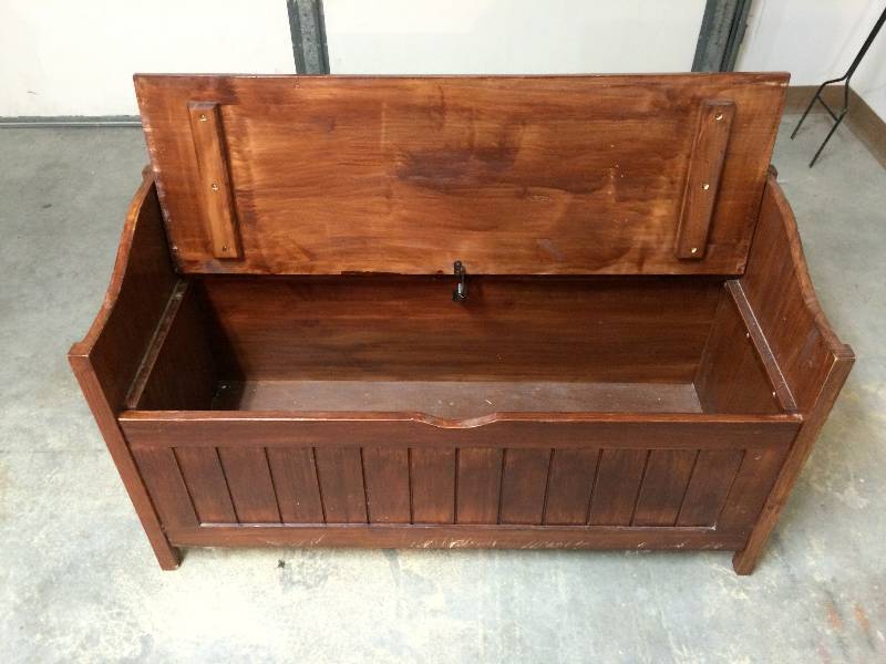 Wood Storage Bench