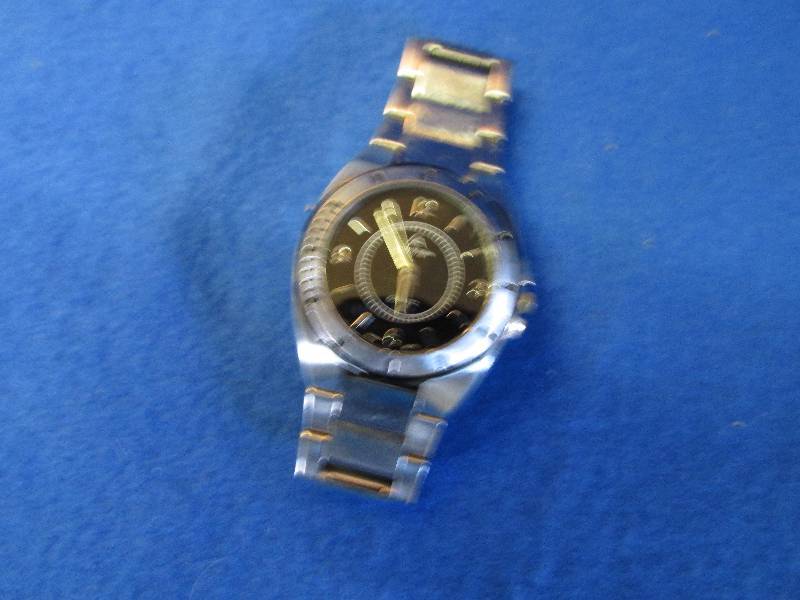 lot 10 image: Fossil blue Quartz, stainless steel...