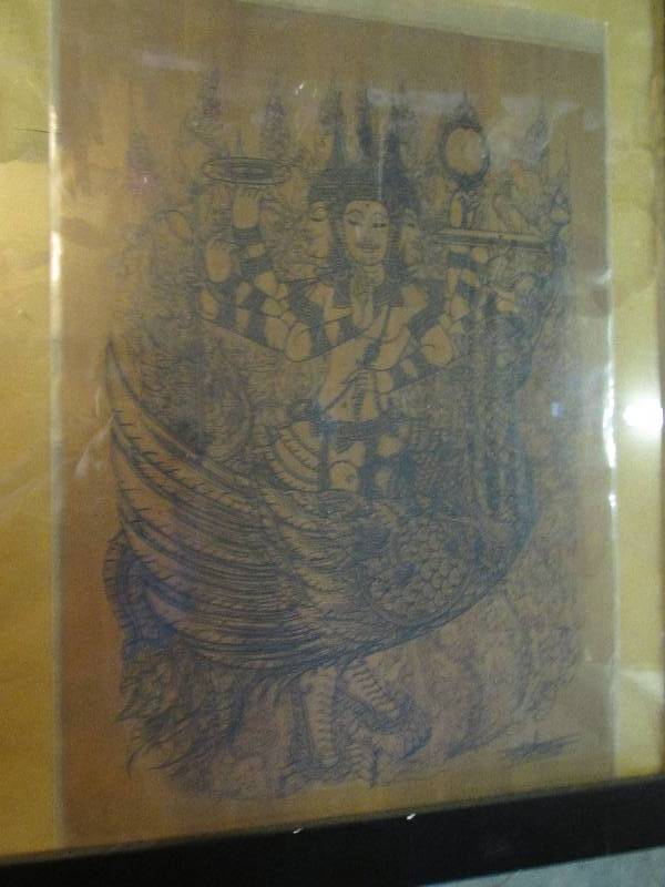 lot 27 image: framed art work 19 wide and 23t...