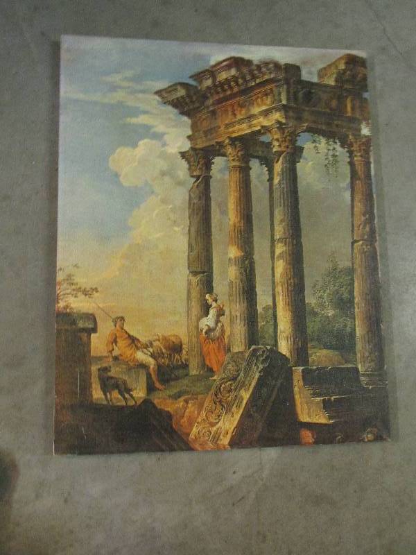 lot 28 image: painting on canvas 22 wide and 20...